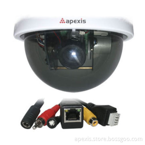 CMOS Sensor IP Camera with Dome Waterproof, H.264 Video Compression, IR-cut and 3x Zoom